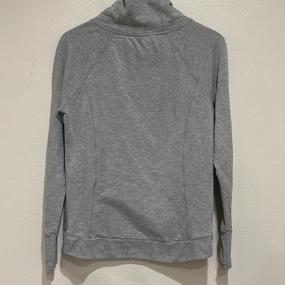 90 Degree By Reflex Gray Cowl Neck Sweatshirt - Picture 9 of 9